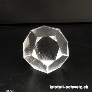 Dodekaeder Bergkristall, Dicke 3,5 cm. Unikat 80 Gramm