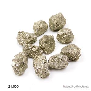 Pyrit Chispa roh aus Peru 2 bis 3 cm. SONDERANGEBOT