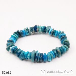 Armband Apatit blau, elastisch 17,5 cm. Grösse SM