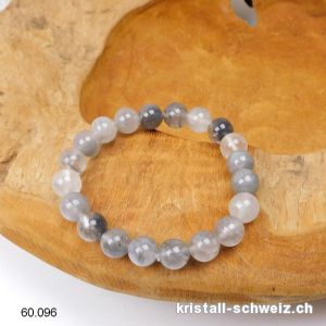 Armband Quarz wolkig 10 mm / elastisch 19 cm. Grösse M - L