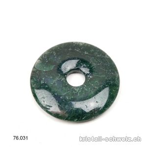 Achat - Mossachat dunkel, Donut 4 cm