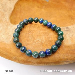 Armband Chrysokoll - Azurit 8 mm, elastisch 18,5 - 19 cm