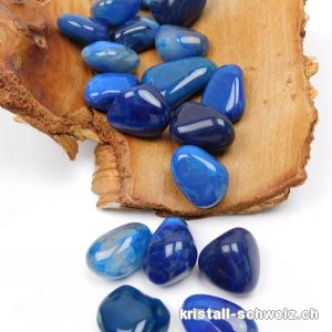 Achat blau 2,5 bis 3 cm. Größe M. SONDERANGEBOT