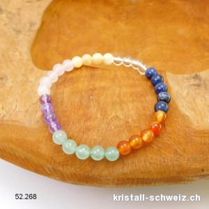 Armband 7 Farben 6 mm, elastisch 18,5 - 19 cm. Grösse M-L