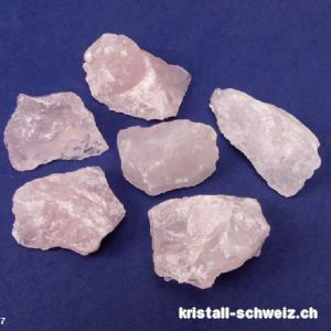 Rosenquarz hell roh 27 - 40 Gramm