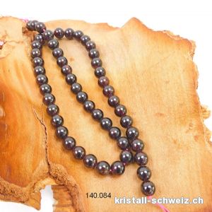 Strang Granat Almandin 8 mm / 39 cm, ca. 48 Kugeln