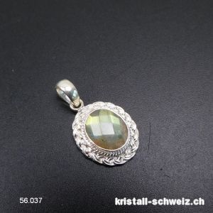 Anhänger Labradorit facettiert aus 925 Silber