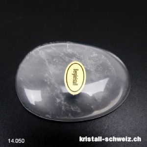 Bergkristall, Antistress Daumenstein 5 x 3,5 cm. A-Qual