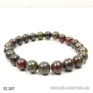 Armband Jaspis Drachen 8 - 9 mm, elastisch 19 - 19,5 cm