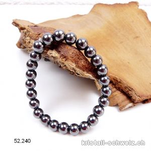 Armband Hämatit 7,5 mm / 20,5 cm