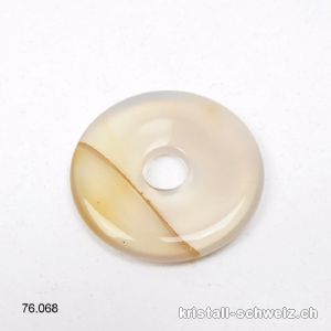 Achat Natur Donut 3,5 cm, mit einigen Zeichnungen