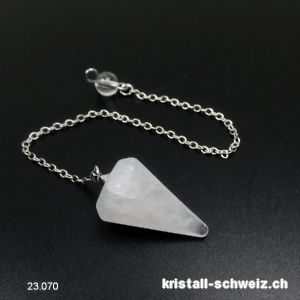 Pendel Bergkristall facettiert, klein 2,5 cm. SONDERANGEBOT