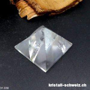 Pyramid Bergkristall, Basis 3,6 cm. Unikat