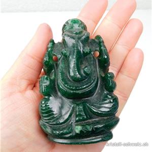 Ganesha Aventurin - Fuchsit 8,5 cm. Einzelstück 197 Gramm