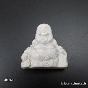 Buddha Magnesit - Howlith 3,7 x 3,7 cm