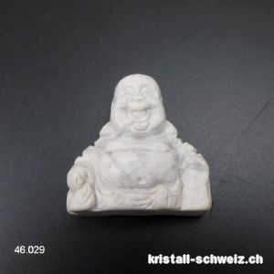 Buddha Magnesit - Howlith 3,7 x 3,7 cm