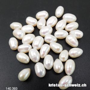 Perle - Süsswasserperle weiss-creme 5 - 7 mm x 5 mm