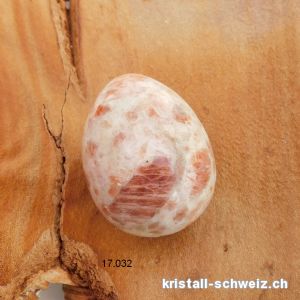 1 Ei Yoni Sonnenstein hell 4 x 3 cm. Grösse M. UNGEBOHRT
