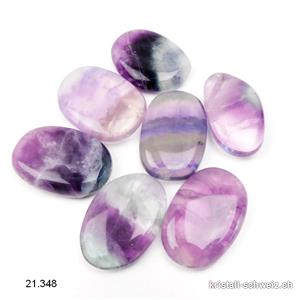 Fluorit violett flach 3,8 - 4 cm