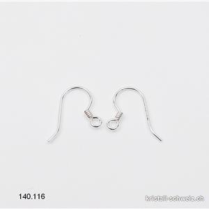 Fischhalter für Ohrringe 12 mm, aus 925er Silber. 1 Paar. SONDERANGEBOT