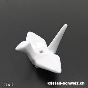 Räucherstäbchenhalter Vogel mini, weiss