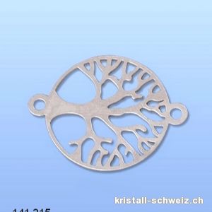 Zwischenteil Baum des Lebens 925er Silber mit 2 Ösen