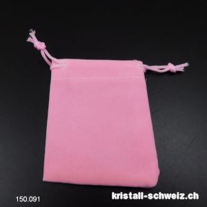 Samtbeutel Rosa, ca. 8,5 x 7 cm. SONDERANGEBOT