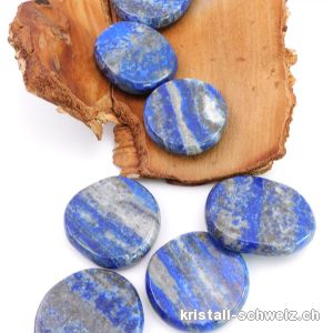 Lapislazuli flach 4 - 4,5 cm / 32 bis 40 Gramm. Grösse XXL