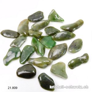 Nephrit Jade grün 1,5 - 2,5 cm. Gr. XS - S. Sonderangebot