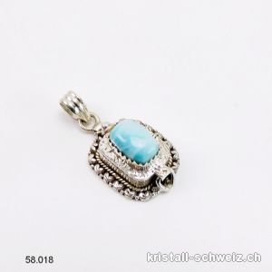 Anhänger Larimar SECRET aus 925 Silber. Einzelstück