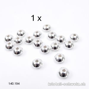 Rondelle 7 x 4 mm, Intercalaire en argent 925