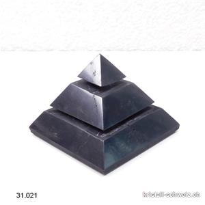 Pyramid Schungit SAKKARA, Basis 7 cm x H. 5,5 cm. SONDERANGEBOT