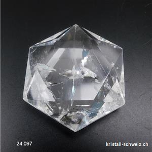 Solomon Siegel Bergkristall 5,6 x 6,5 x dick. 2,1 cm. Unikat 119,5 Gramm