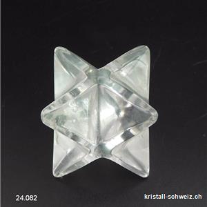 Merkaba Bergkristall, diagonal 4,5 x dick. 2,7 cm. Unikat