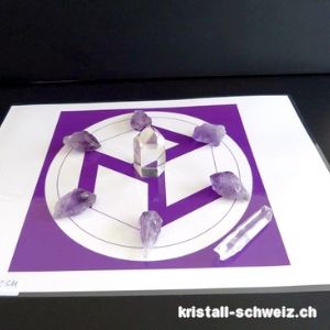 Flammen-Violet Reiki, Komplettset. Unikat mit Amethyst