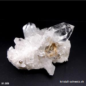Bergkristall Gruppe aus Brasilien. Unikat 198 Gramm