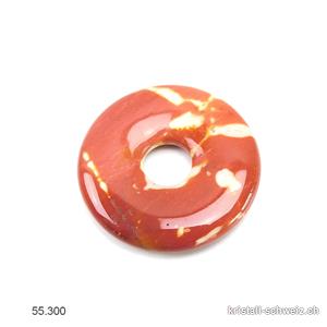 Mookait rot-ocker-beige, Donut 3 cm