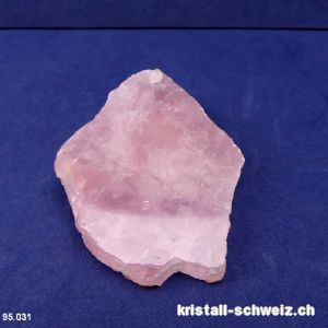 Rosenquarz roh, 1 polierte Seite. Unikat 128 Gramm