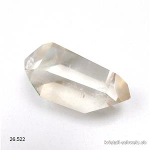 Bergkristall leicht geraucht Doppelender poliert 6 x dick. 2,5 cm. Einzelstück 58 Gramm. SONDERANGEBOT