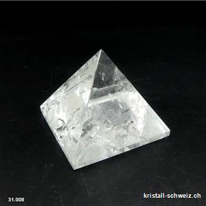 Pyramid Bergkristall, Basis 4,6 x H. 4 cm. Unikat