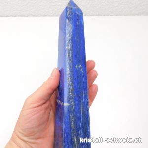 Lapislazuli natur auf Afghanistan, Obelisk 21,5 cm. Einzelstück 636 Gramm