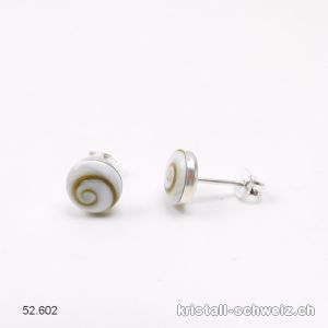 Ohrstecker Auge von Santa Lucia 8 mm, 925 Silber