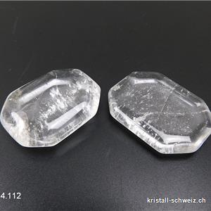 Bergkristall, Antistress Eckstein flach 4 x 3 cm