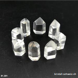 Bergkristall Chavero aus Brasilien, kleine polierte Spitze 2,5 bis 2,8 cm