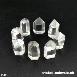Bergkristall Chavero aus Brasilien, kleine polierte Spitze 2,5 bis 2,8 cm