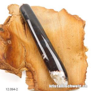 Massagestab Sardonyx Freiform 15 cm. Einzelstück. Gr. XL