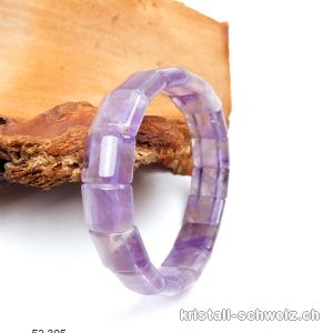 Armband Amethyst Plättchen 1,2 x 1,5 cm, elastisch 19 cm. SONDERANGEBOT