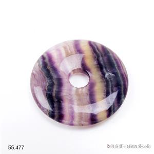 Fluorit Regenbogen, Donut 4 cm. SONDERANGEBOT