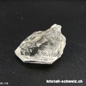 Fensterquarz roh, Schweiz - Wallis. 2,2 x 1,8 cm x 1,1 cm. Unikat