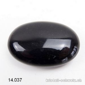 Obsidian schwarz Antistress Linsenstein 4,5 x 3 cm